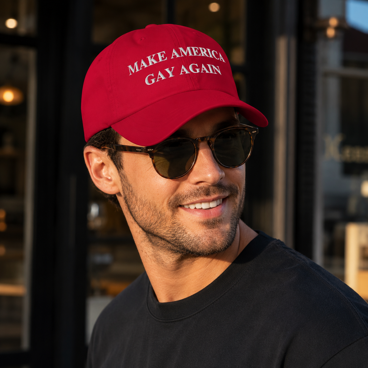 Make America Gay Again Hat | Embroidered LGBTQ+ Pride Strapback Cap