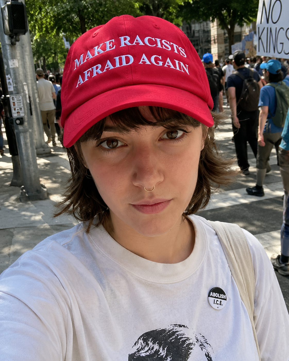 Make Racists Afraid Again Hat | Embroidered Anti-Racism Statement Cap