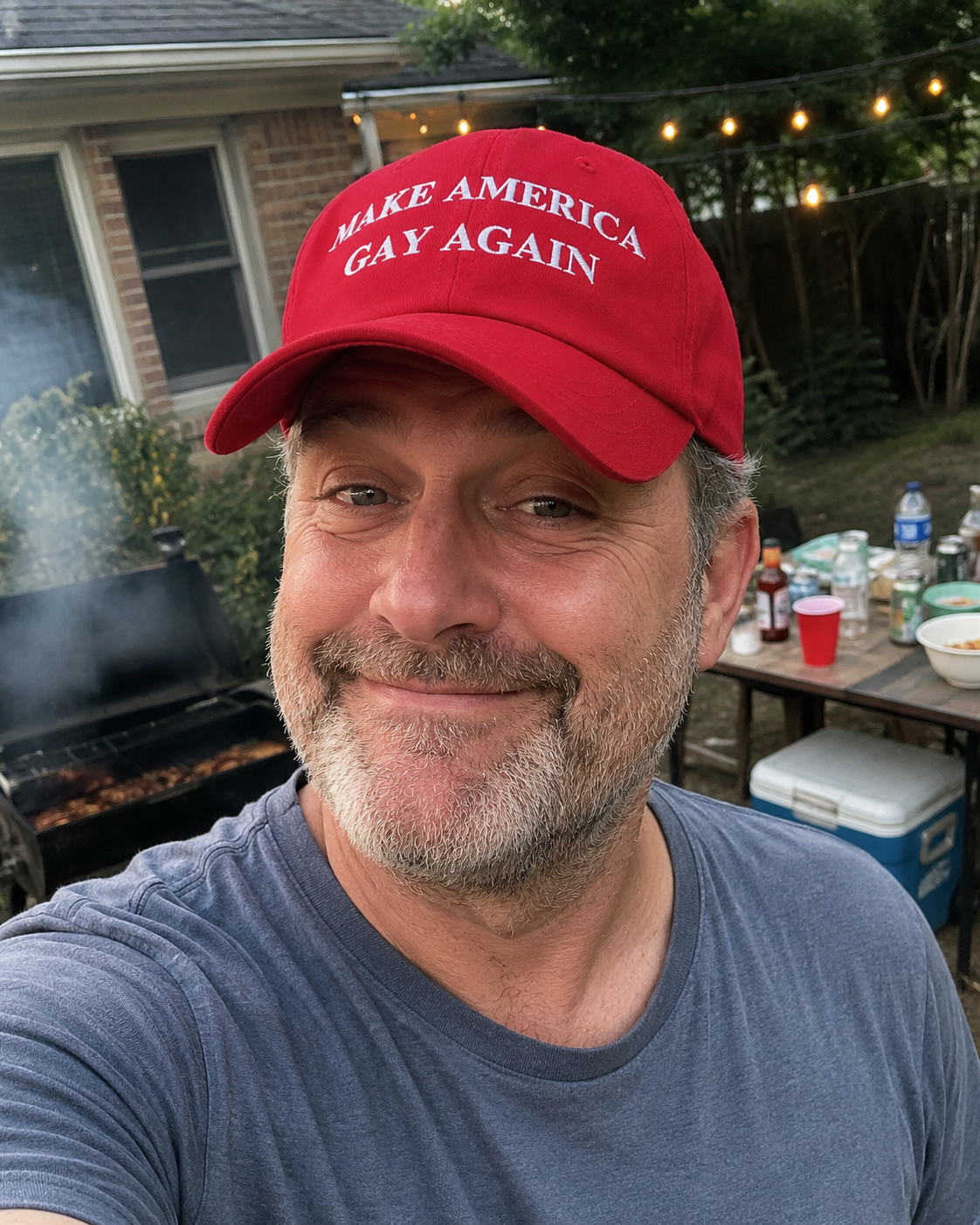 Make America Gay Again Hat | Embroidered LGBTQ+ Pride Strapback Cap