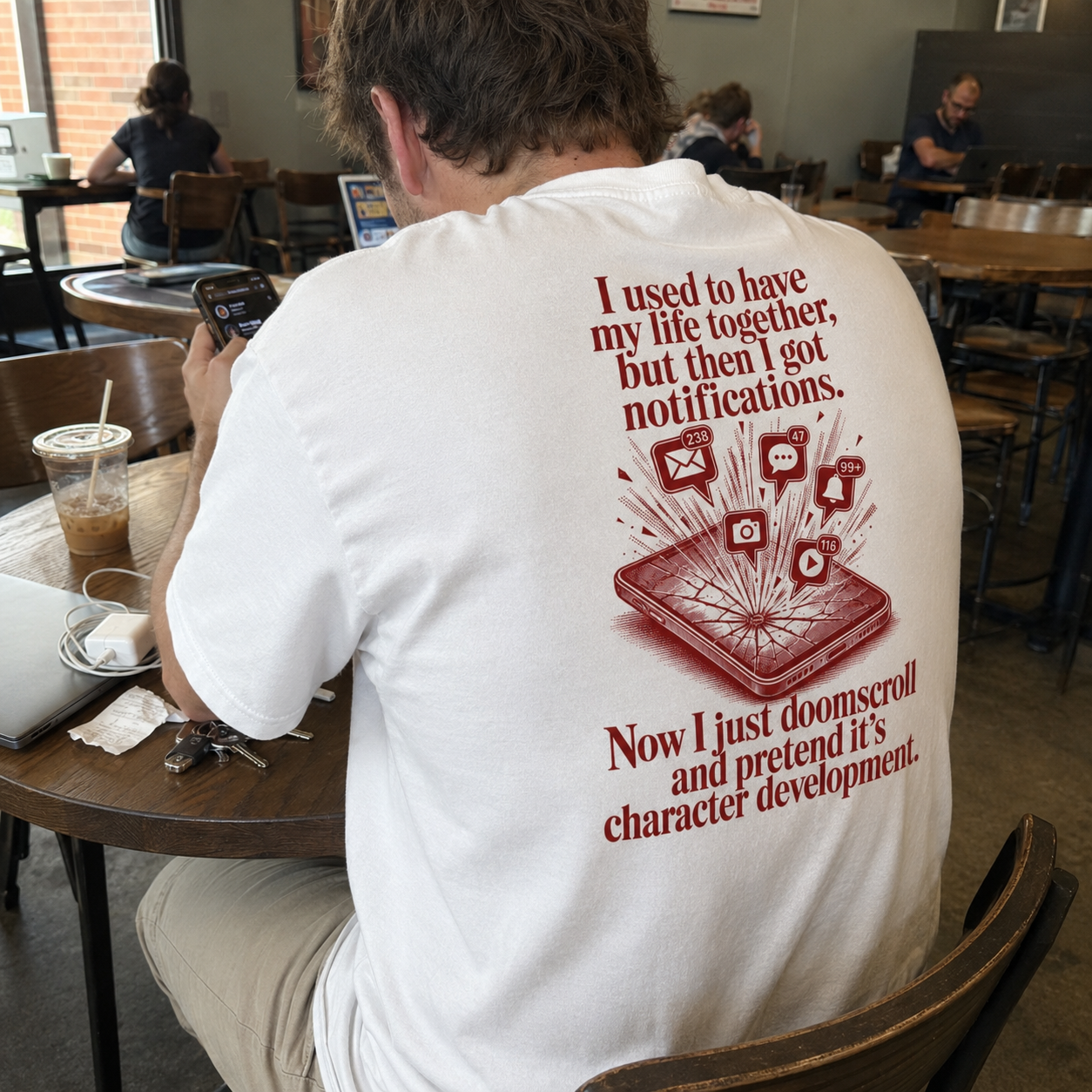 Doomscroll T-Shirt | Funny Chronically Online Meme Tee