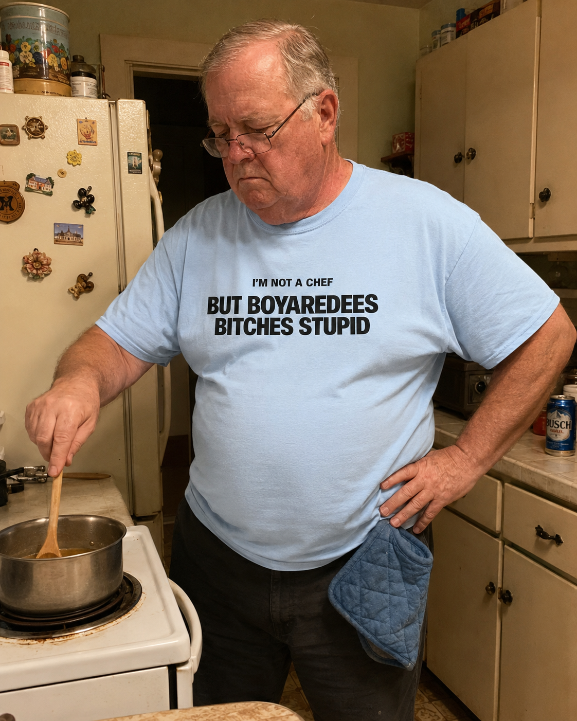 I'm Not A Chef T-Shirt | Funny Boyardee Meme Parody Tee