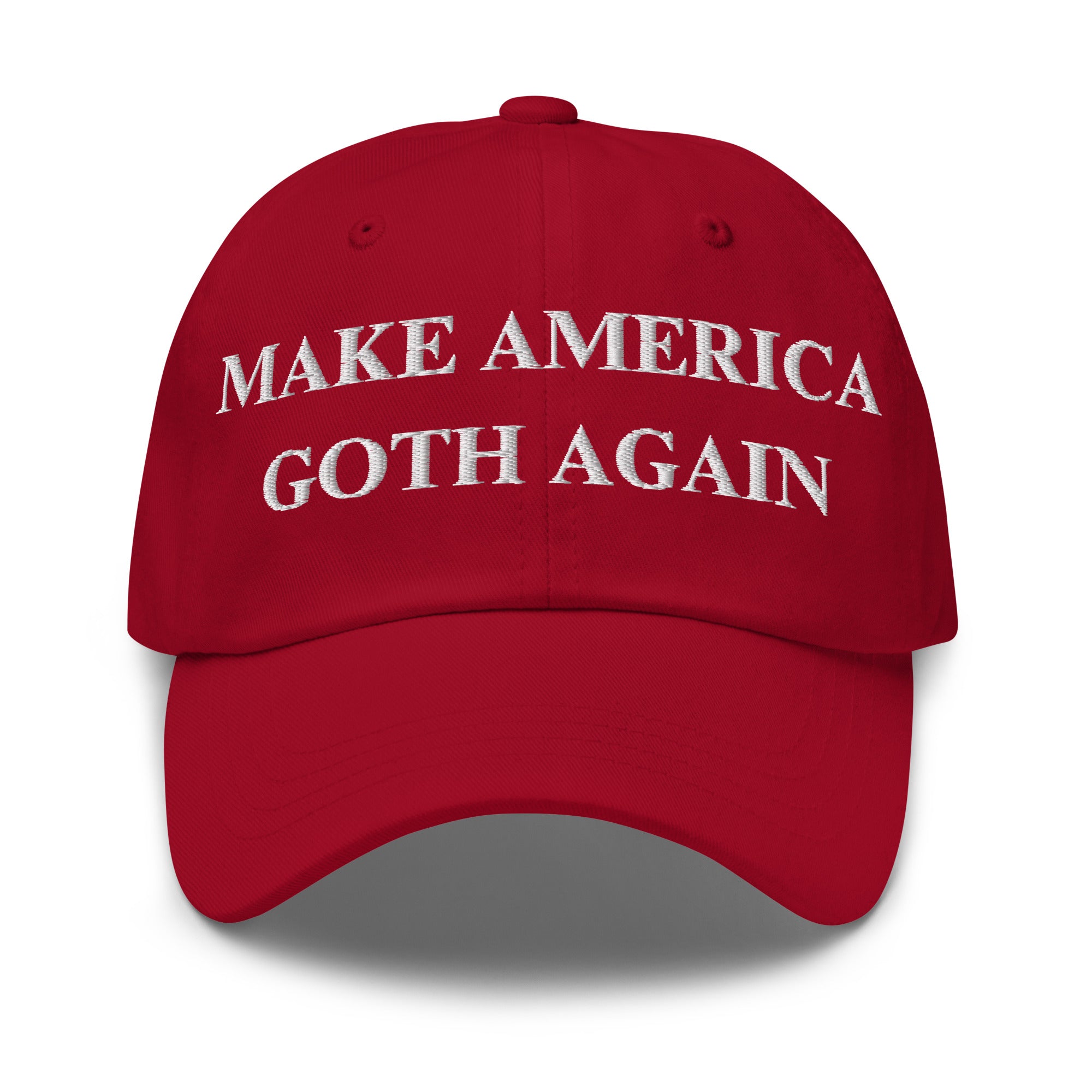 Make America Goth Again Hat | Embroidered Gothic Statement Dad Cap