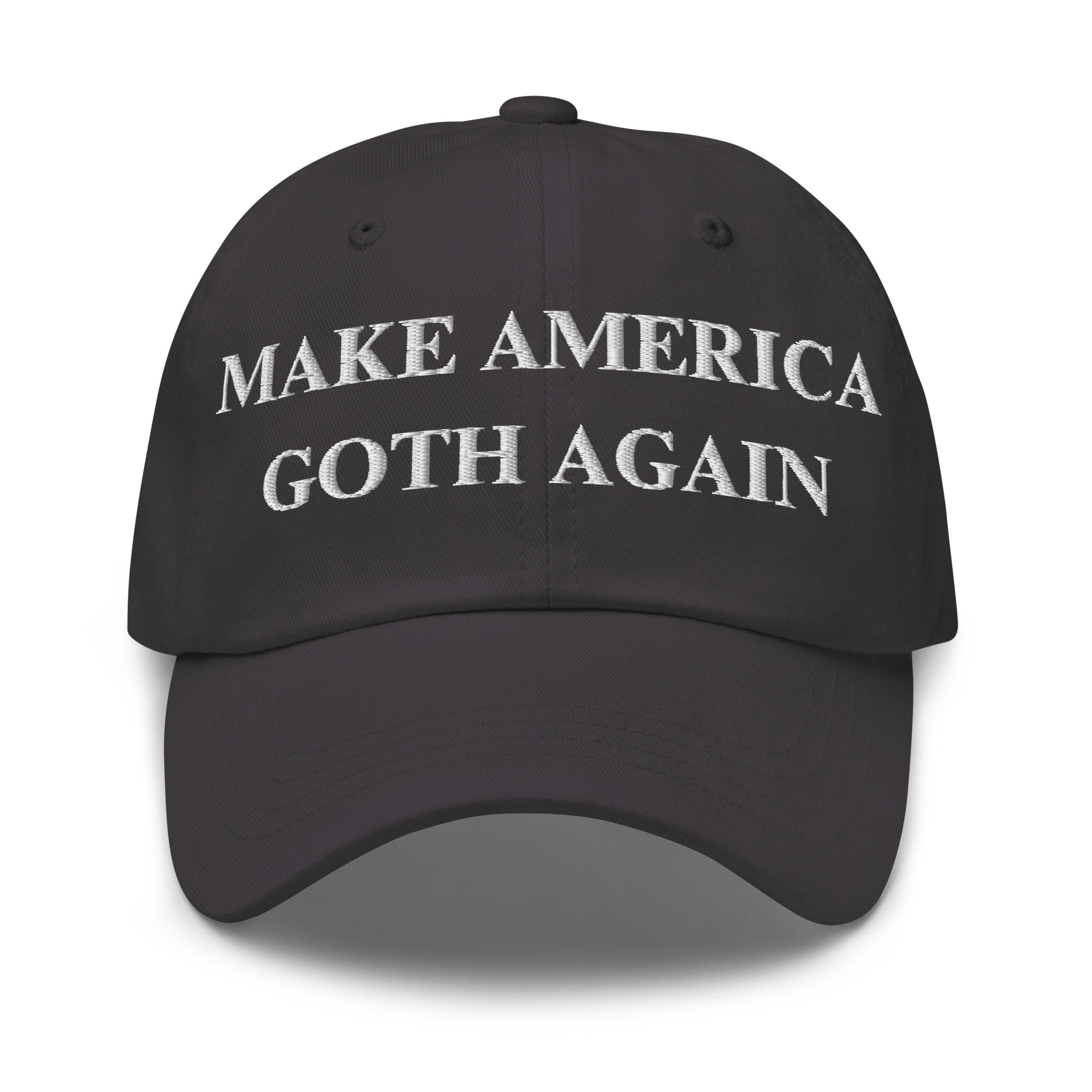Make America Goth Again Hat | Embroidered Gothic Statement Dad Cap