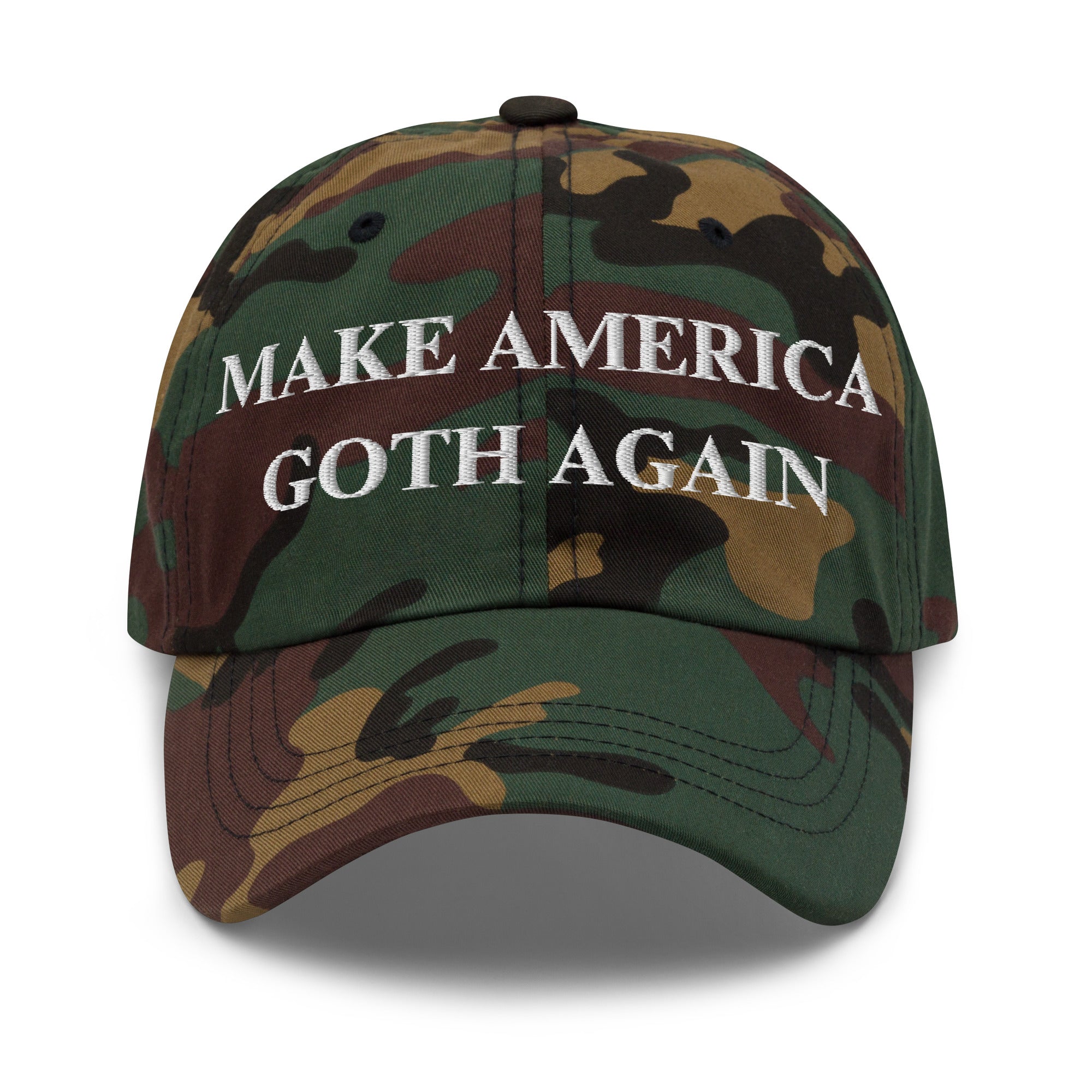 Make America Goth Again Hat | Embroidered Gothic Statement Dad Cap