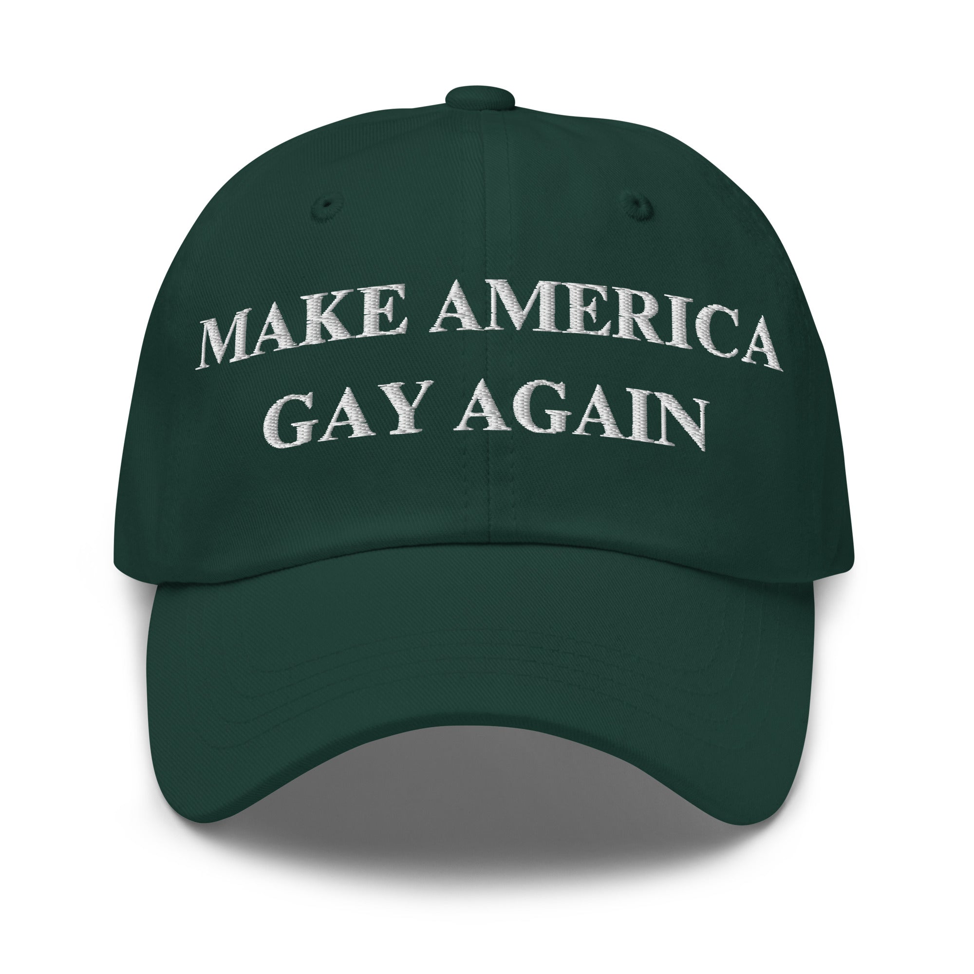 Make America Gay Again Hat | Embroidered LGBTQ+ Pride Strapback Cap