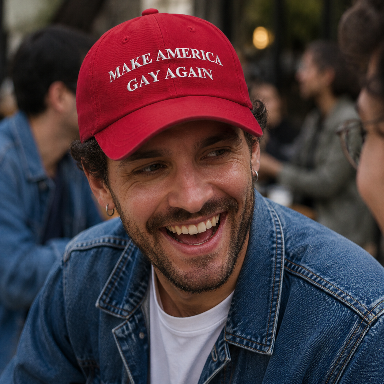 Make America Gay Again Hat | Embroidered LGBTQ+ Pride Strapback Cap