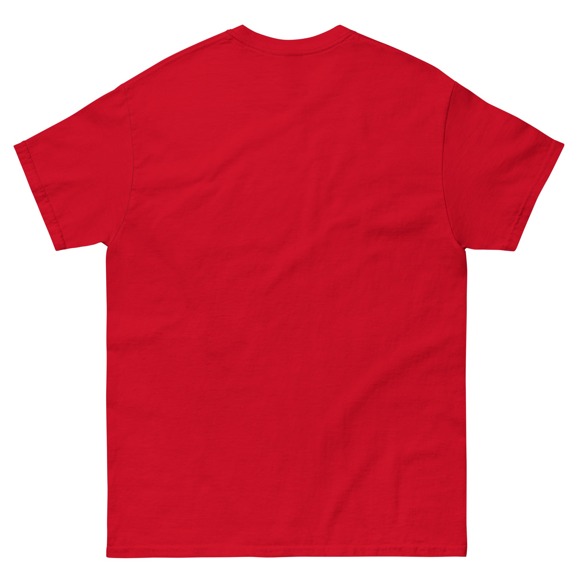 Make Chevys Square Again truck parody tee in red – back view