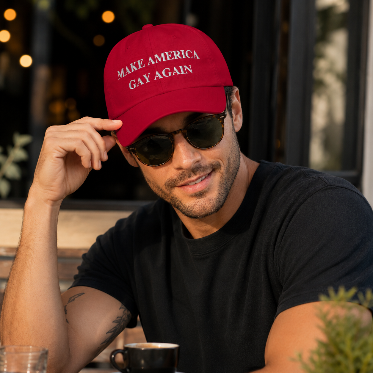 Make America Gay Again Hat | Embroidered LGBTQ+ Pride Strapback Cap