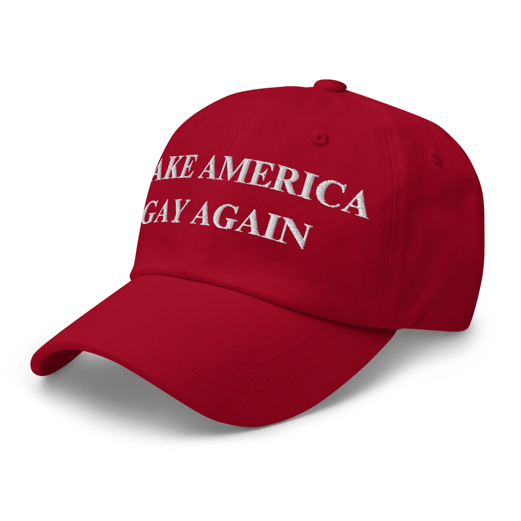 Make America Gay Again Hat | Embroidered LGBTQ+ Pride Strapback Cap