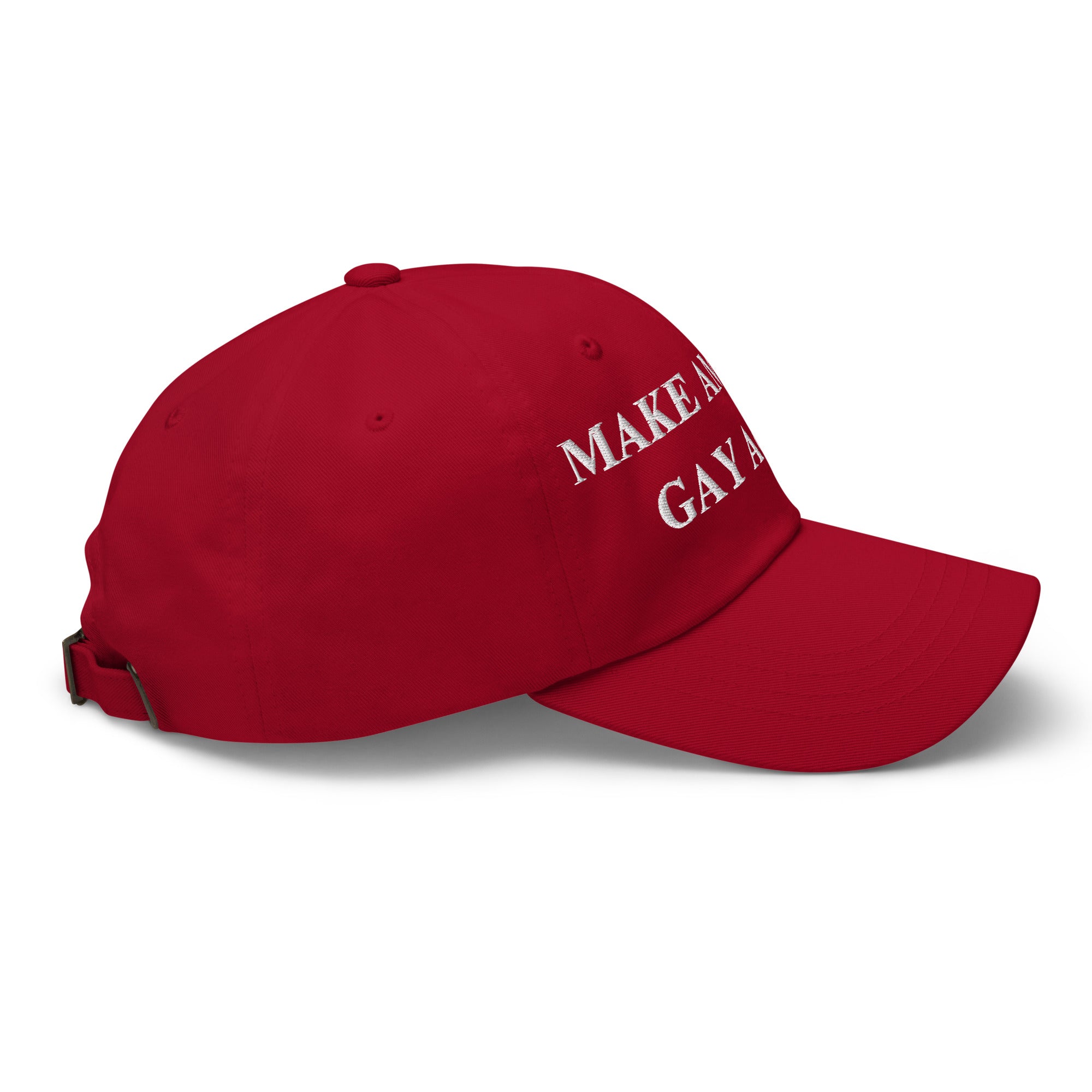 Make America Gay Again Hat | Embroidered LGBTQ+ Pride Strapback Cap