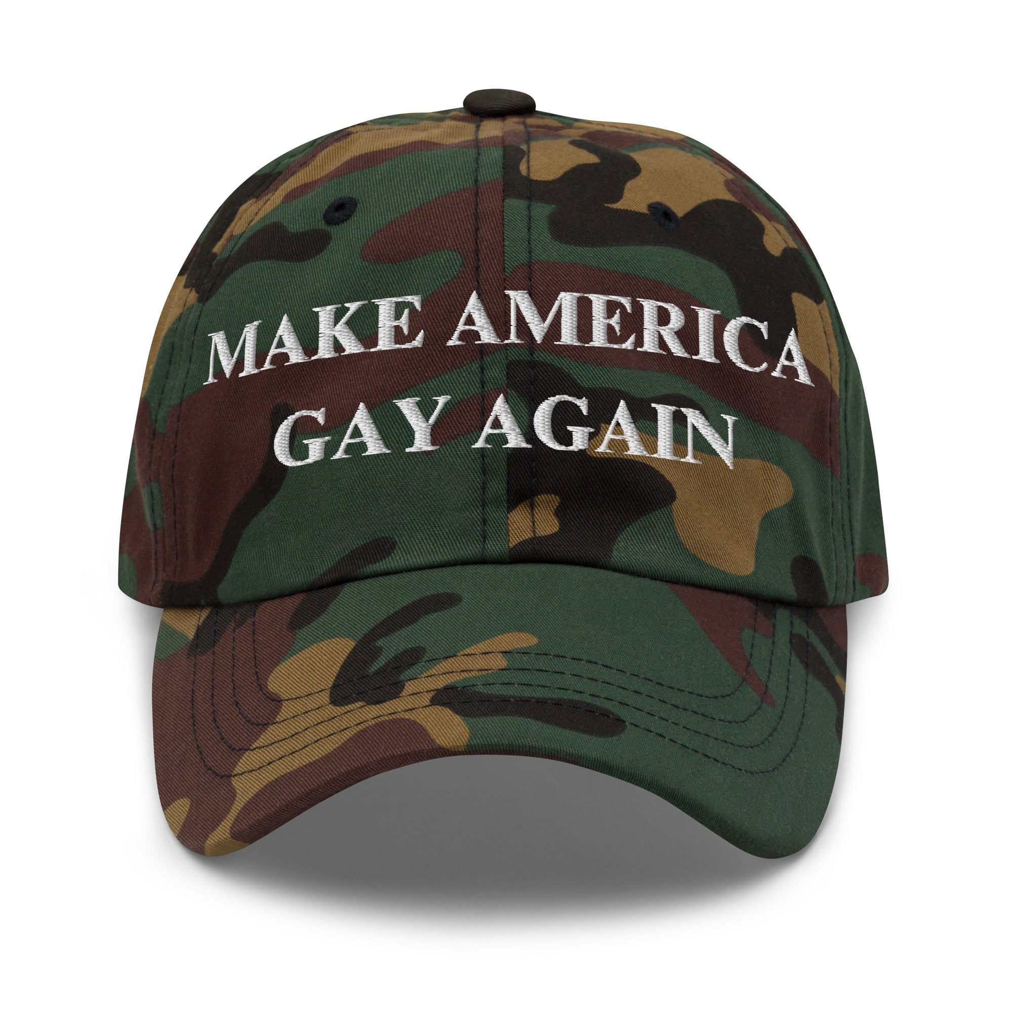 Make America Gay Again Hat | Embroidered LGBTQ+ Pride Strapback Cap