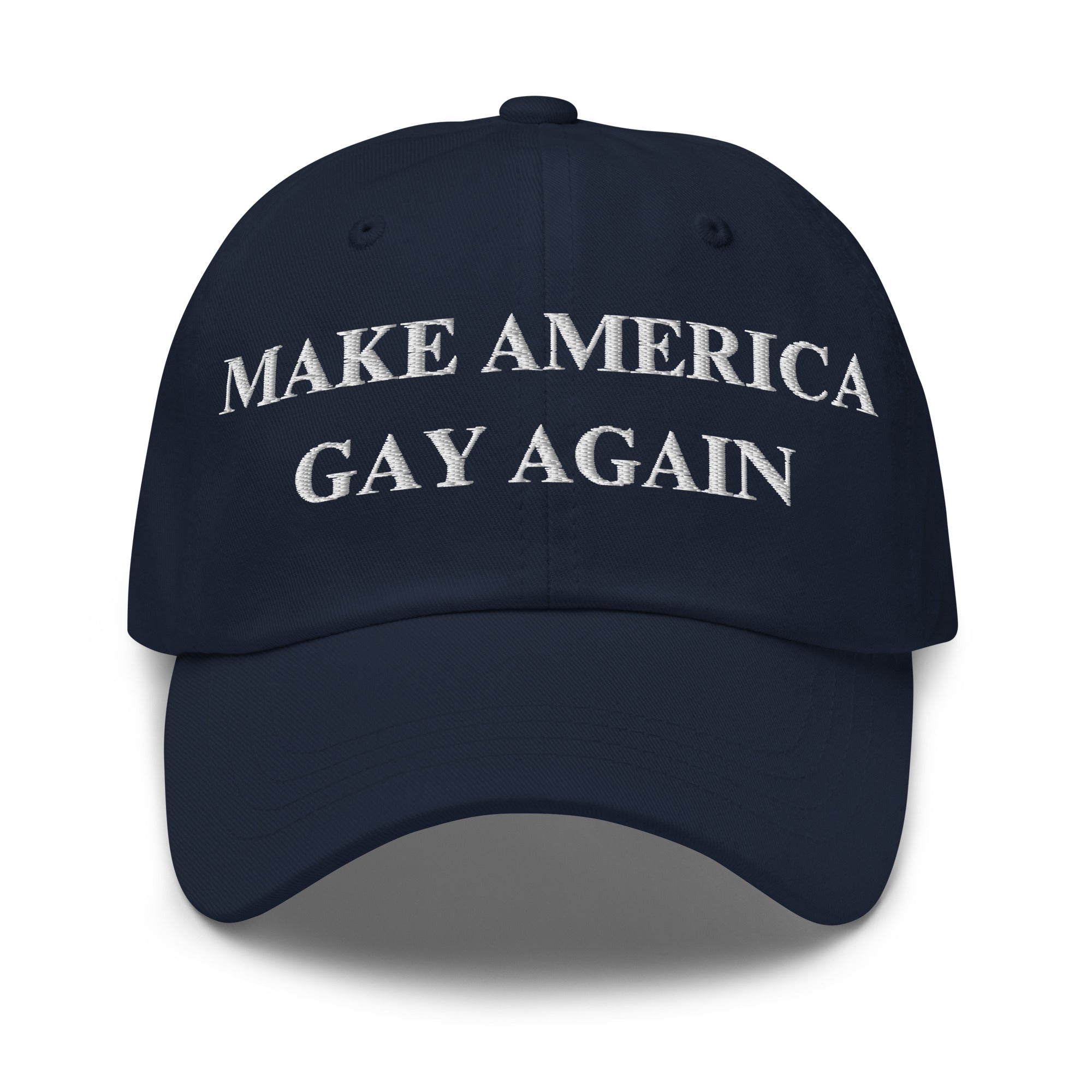 Make America Gay Again Hat | Embroidered LGBTQ+ Pride Strapback Cap
