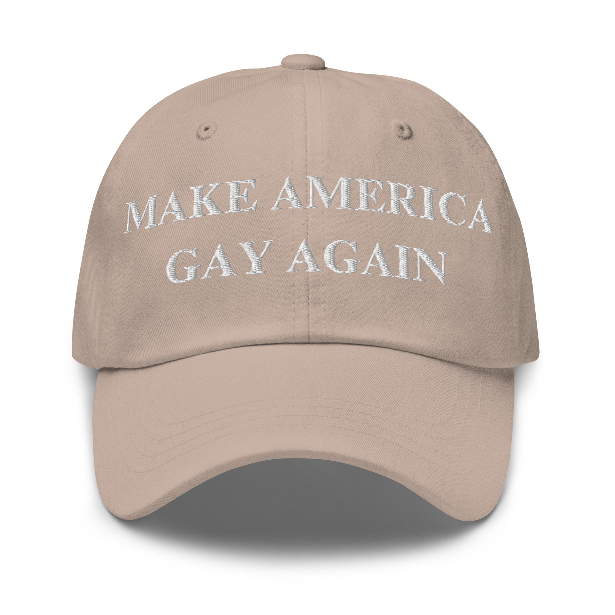 Make America Gay Again Hat | Embroidered LGBTQ+ Pride Strapback Cap
