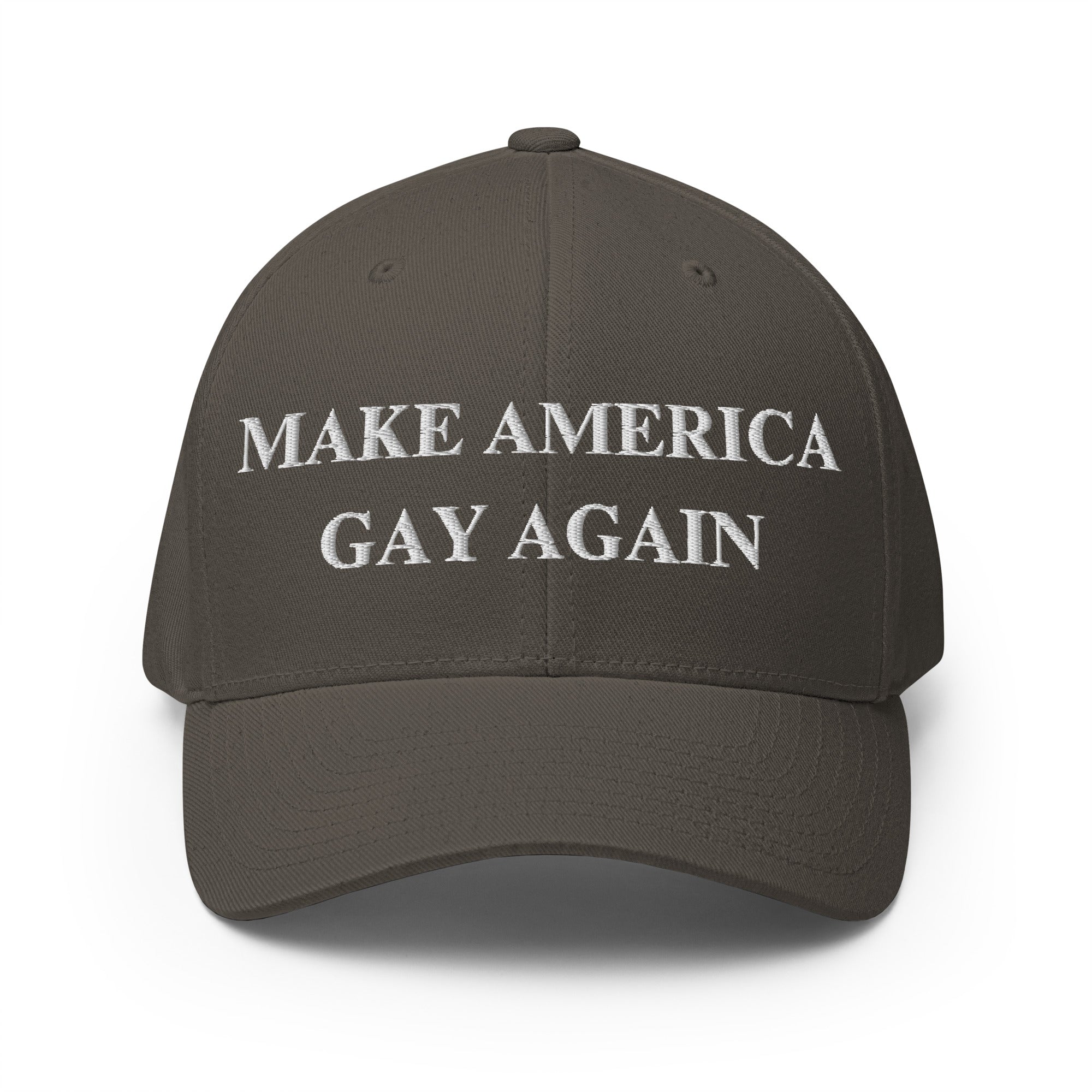 Make America Gay Again Hat | Embroidered LGBTQ Pride Stretch-Fit Cap