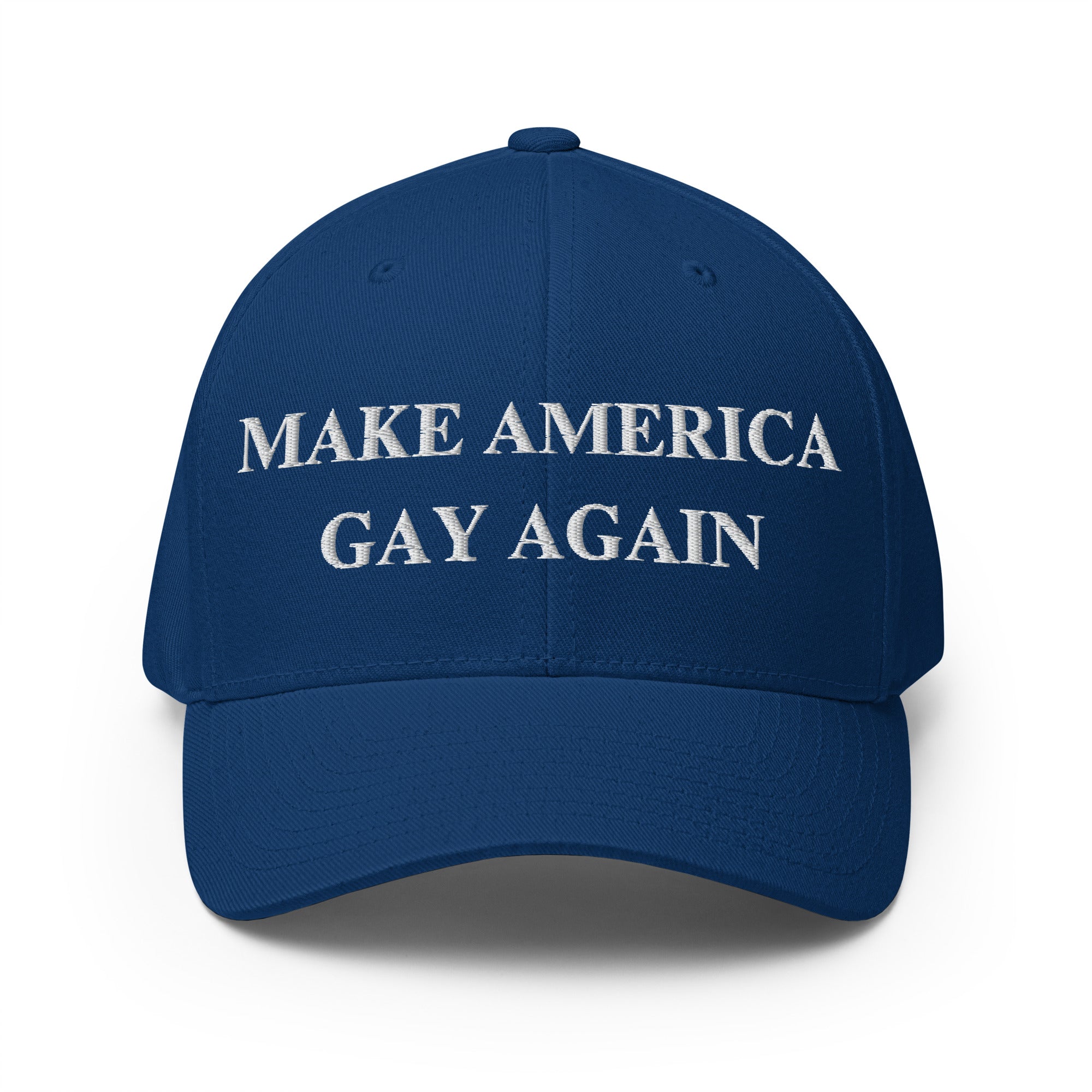 Make America Gay Again Hat | Embroidered LGBTQ Pride Stretch-Fit Cap