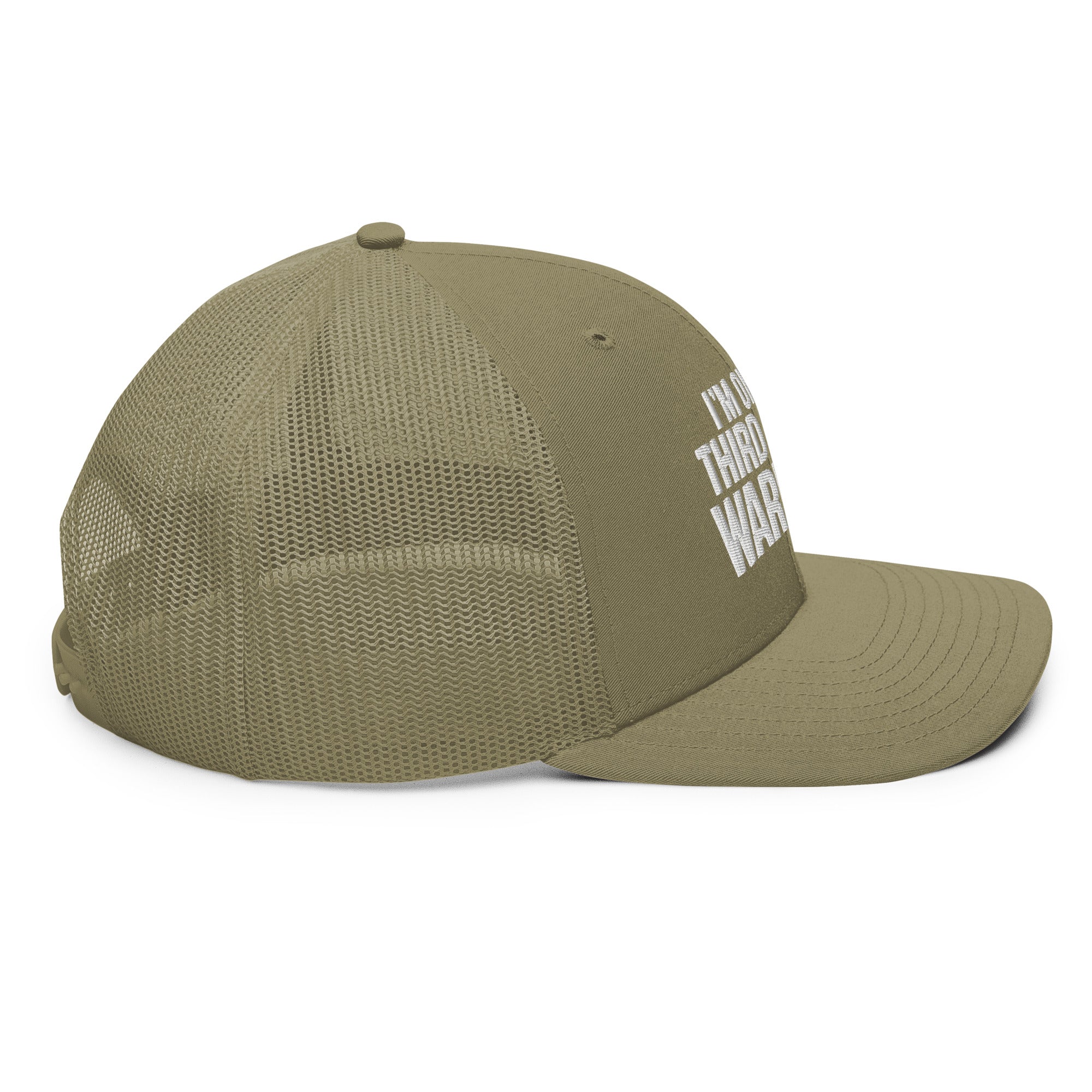 I'm On My Third Final Warning Hat | Funny Embroidered Structured Trucker Cap